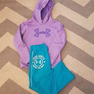 Under Armour Storm sweatpants sweatshirt lot YM